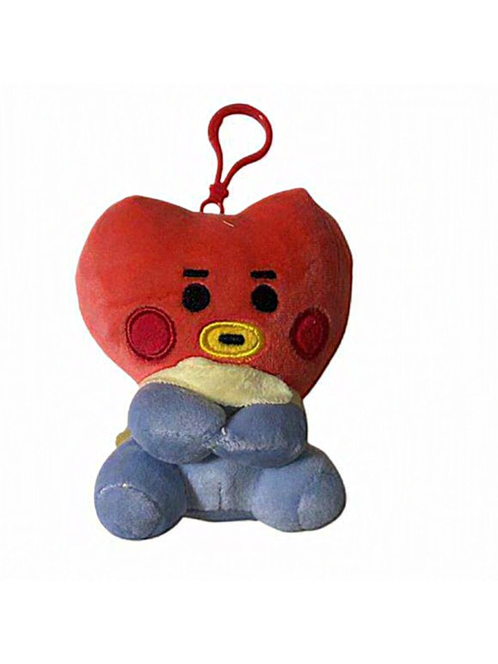 BTS 21 "Tata" heart ❤️ full body red keychain plushie line friends bag‎ c…